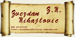 Zvezdan Mihajlović vizit kartica